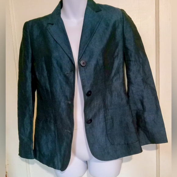 Petite Sophisticate Jackets & Blazers - 🛍️ BUNDLE ONLY 🛍️Petite Sophisticate Iridescent Blue Blazer